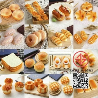 👐พร้อมส่ง👐ของเล่นบีบอัด สกุชชี่ ขนมปังสร้างสรรค์ ของเล่น อาหารจำลอง
