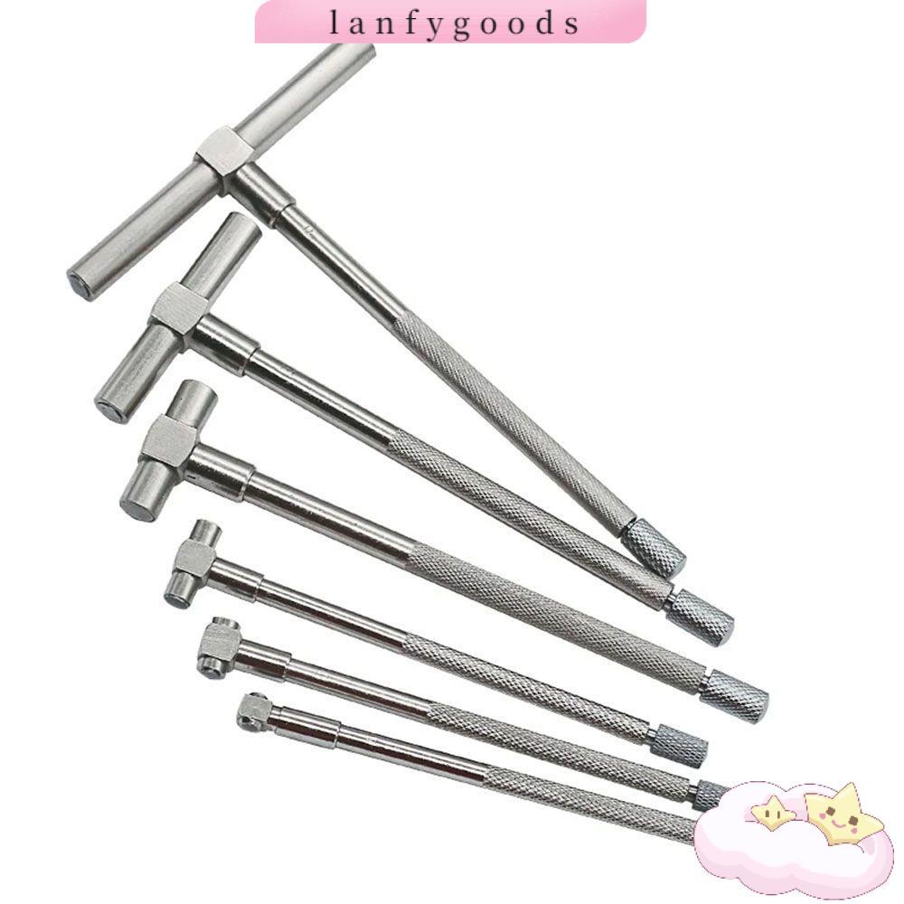 LANFYGOODS 6 ชิ้น/เซ็ต Telescoping Gauge ชุดทนทานเครื่องวัดรูการวัดรู 8-150 มม. (5/16 "-6") สําหรับภายใน T-Bore Scale Caliper
