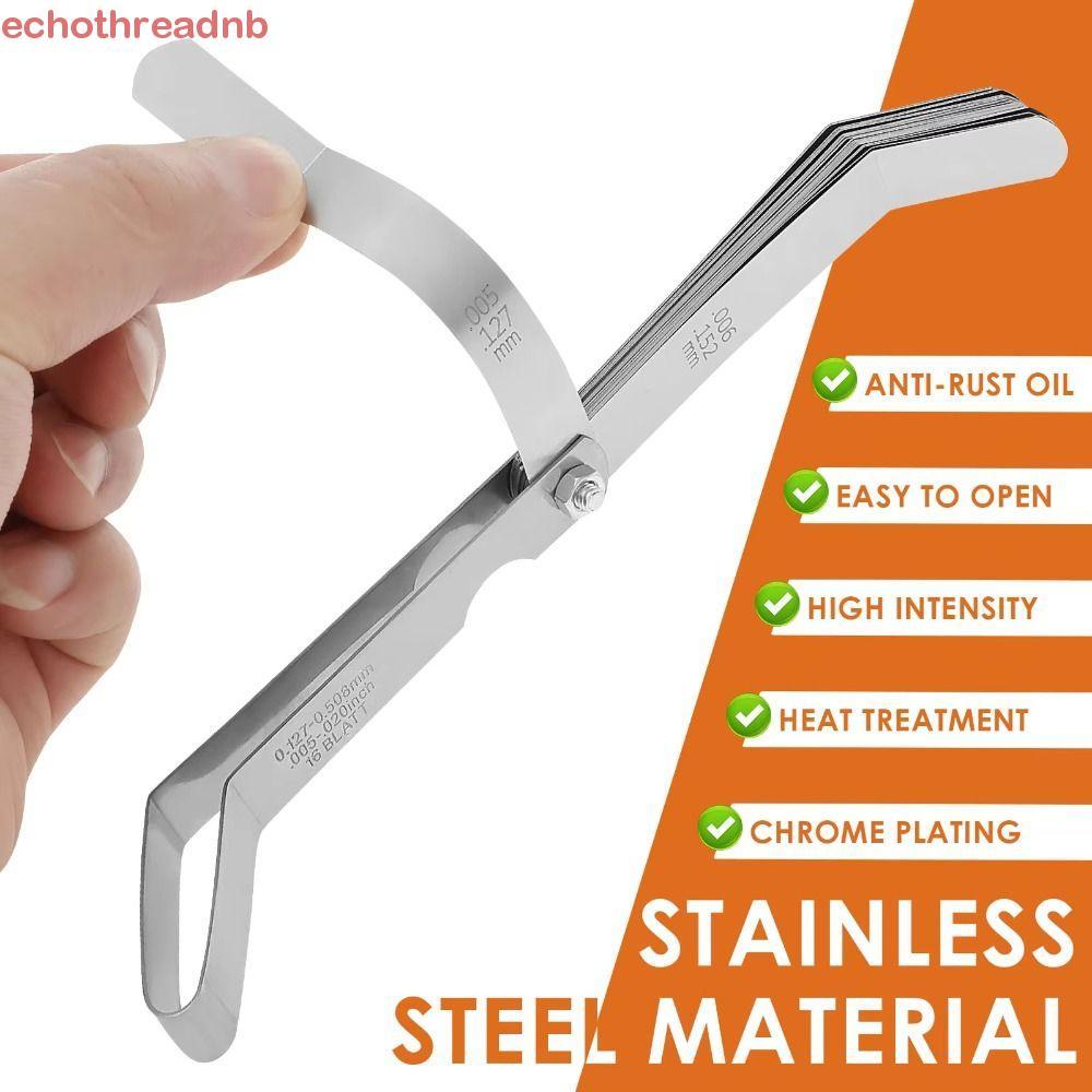 PIVOT Feeler Gauge ชุด, สแตนเลส Dual Marked ความหนา Gauge ชุดเมตริกขนาด Probe Gap Standard SAE Gap เ