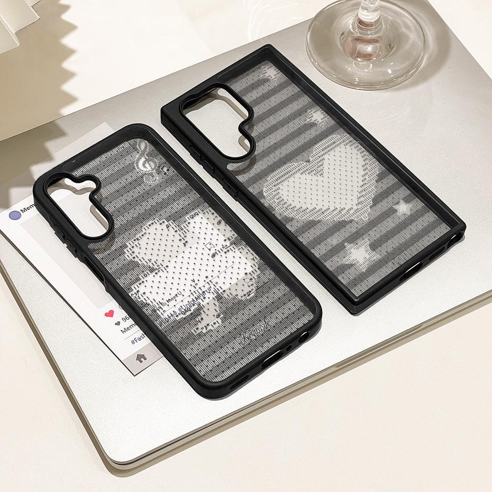 Abstract เคสFor Samsung A15 A37 A55 A57 A56 A07 A17 A06 A36 A54 A26 A16 A14 A34 A05 A13 S25 FE S26 Ultra S24 อะคริลิก