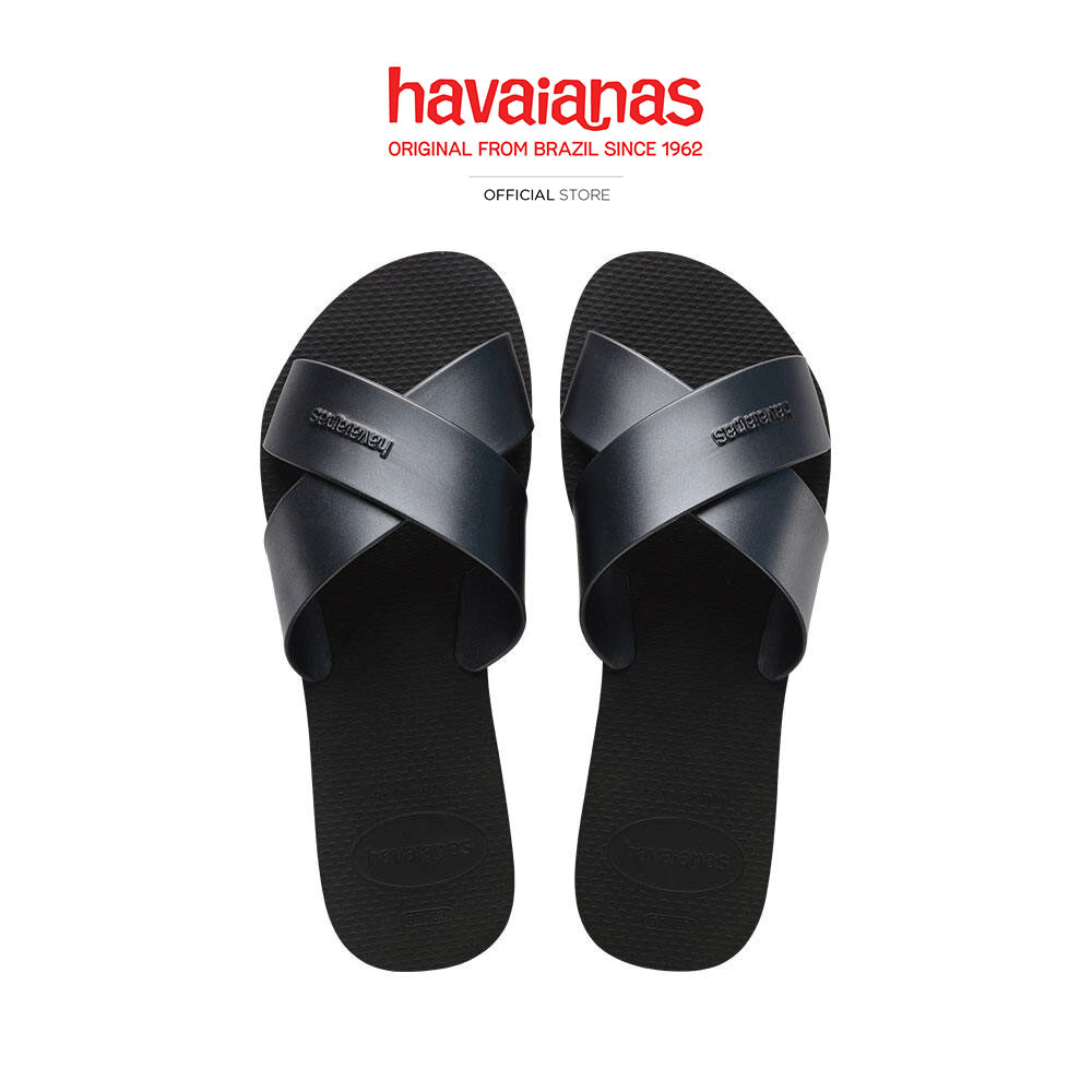 HAVAIANAS รองเท้าแตะ Aqua Metallic Sandals BLACK 414886600903F_F5BKXX