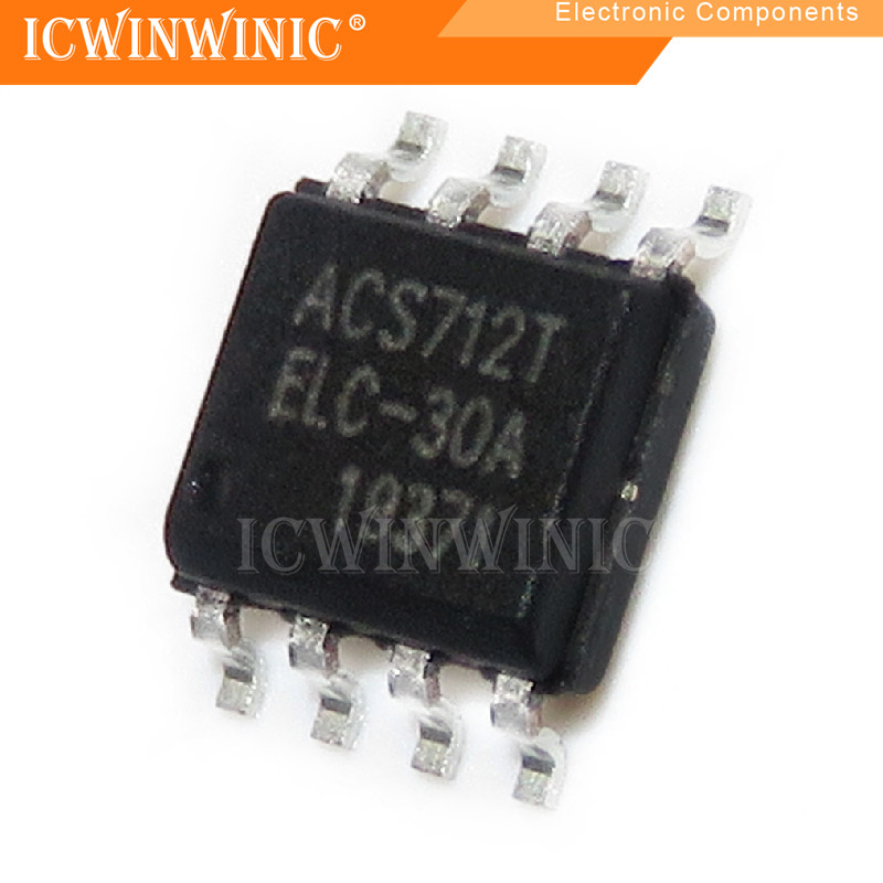 5 ชิ้น ACS712ELCTR-30A-T ACS712ELC ACS712 SOP-8 วงจรรวม IC