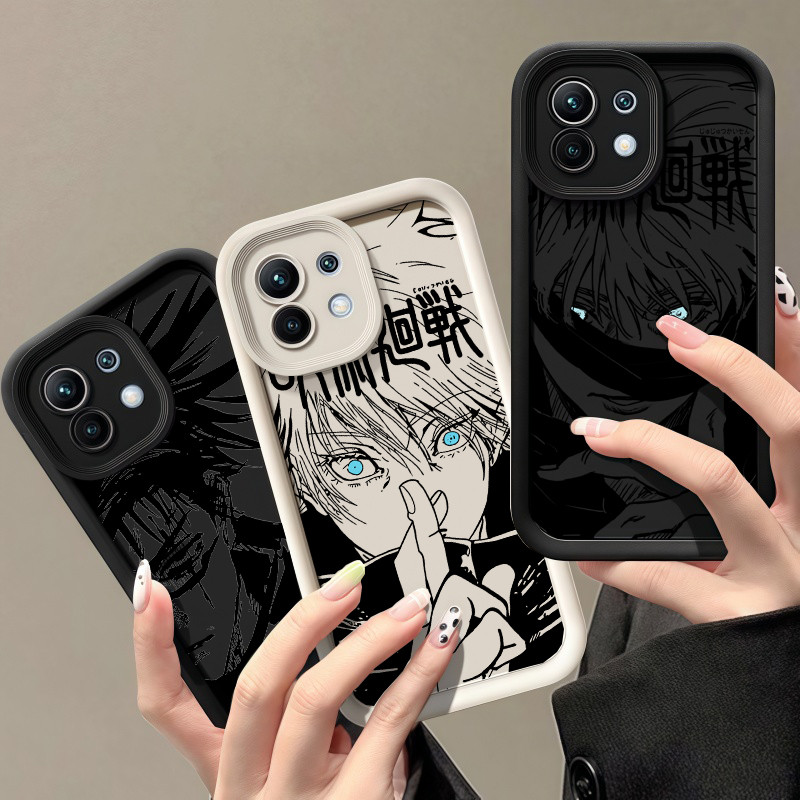 อะนิเมะ Jujutsu Kaisen เคสโทรศัพท์สําหรับ IPhone 17 Air 16 15 14 Pro Max Plus Gojo Satoru Ryomen Sukuna Multistep TPU กันกระแทกปลอกนุ่ม