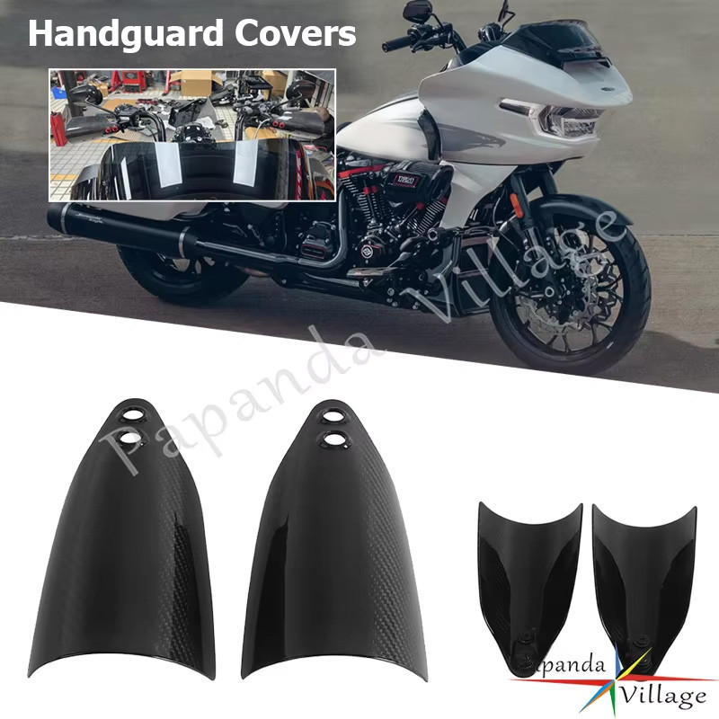 PACarbon Fiber Handguard Covers Harley Touring Road Glide ST CVO FLTRXSTSE 2024-2026 CVO 121 FLTRXSE