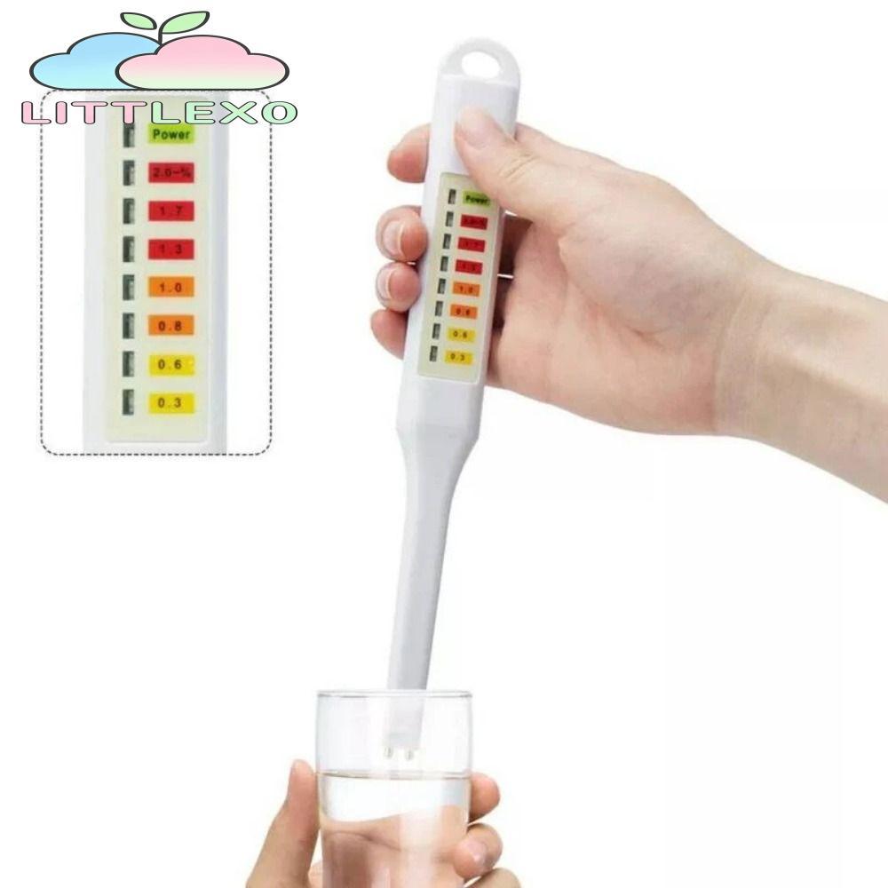 LITTLEX เครื่องวัดเกลืออาหารอิเล็กทรอนิกส์, เครื่องวัดความเค็ม LED สีขาวกันน้ํา, แบบพกพามือถือเกลือความเข้มข้น Hydrometer Home Kitchen