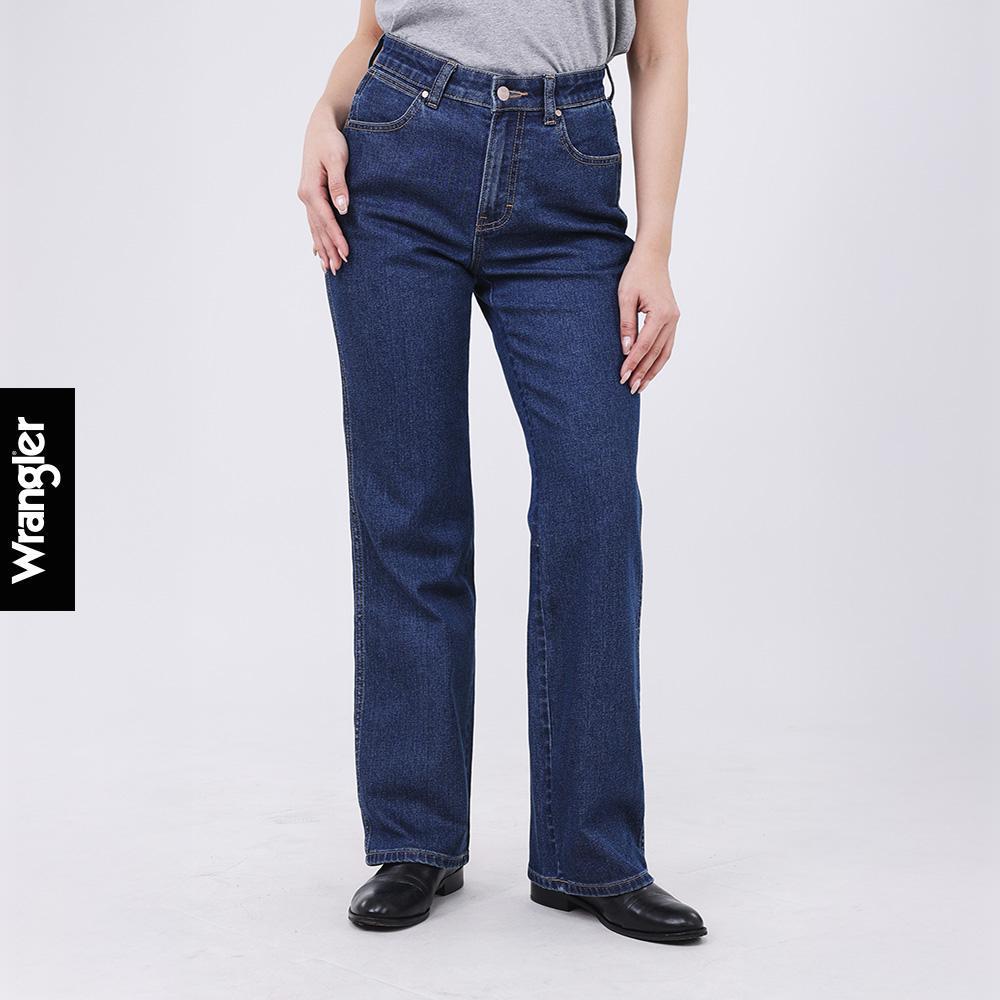 WRANGLER กางเกงยีนส์ผู้หญิง เอวสูง ทรงขาม้า Bootcut รุ่น WR S526WBOTF13 สียีนส์กลาง