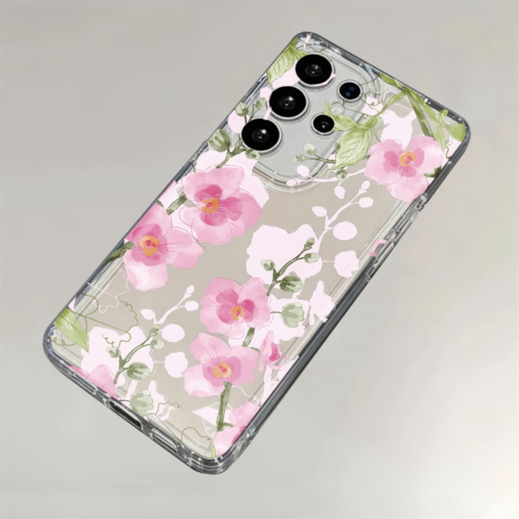 รูปแบบดอกไม้สําหรับ Samsung 25 Ultra Case S26 Ultra S24 Plus S23 FE S22 S21 S20 Soft Cover Anti-drop