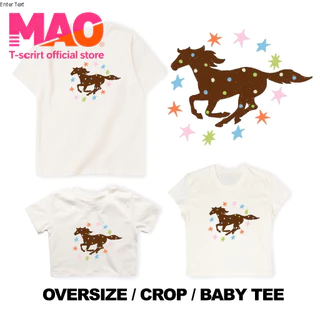 COD✅ (จัดส่งในกรุงเทพฯ) MAO Shop ❗ Oversize/Crop/Babytee ลาย Lucky spot เสื้อยืดสไตล์เกาหลี ดีไซน์เรียบง่าย