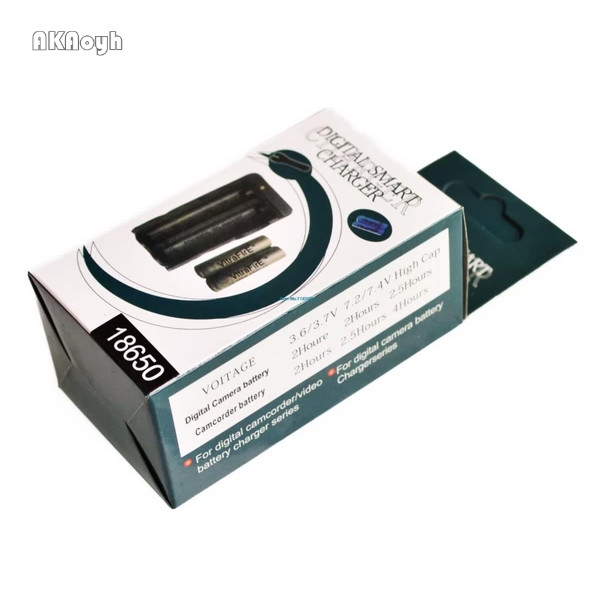 18650 เครื่องชาร์จแบตเตอรี่ลิเธียม 3.7V4.2V Cradle Charger Dual Slot Charger Strong Light ไฟฉาย Char