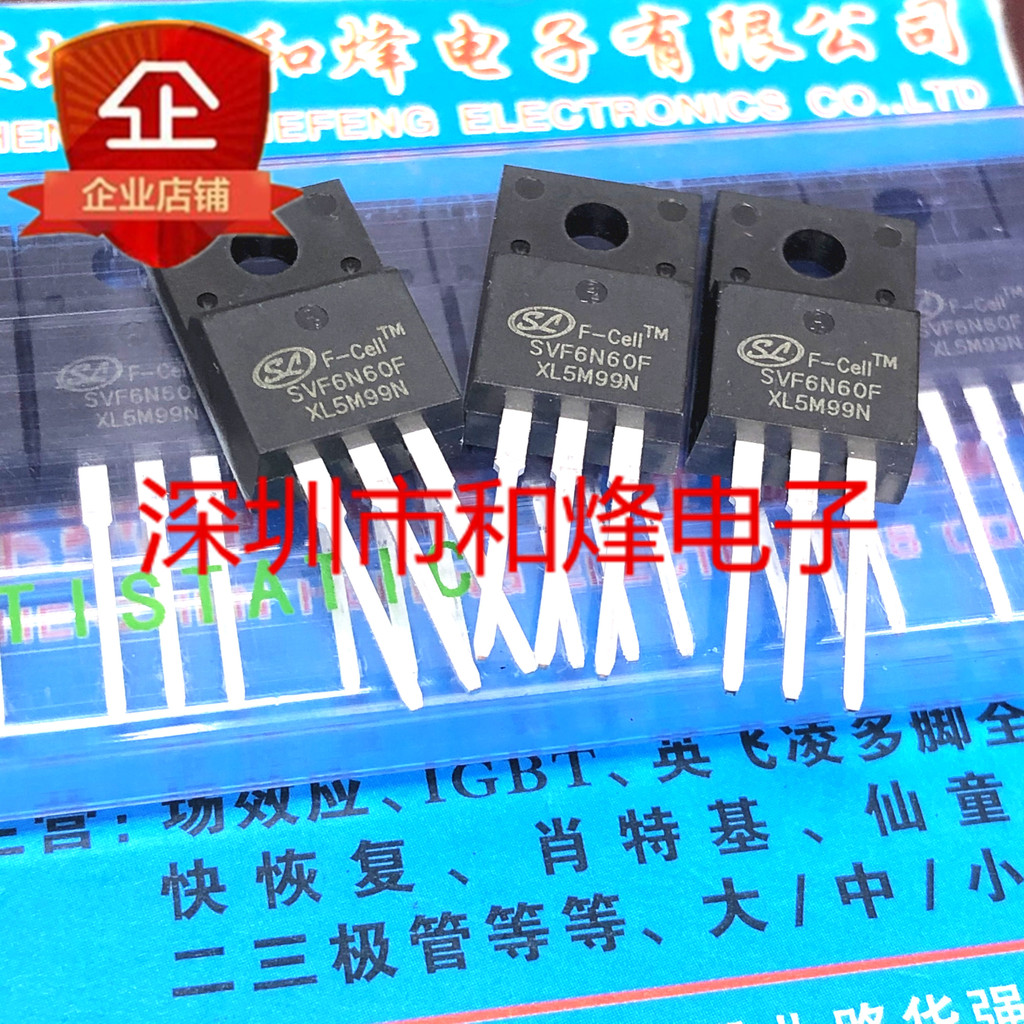 10 ชิ้น SVF6N60F TO-220F 600V 6A รีเลย์วิทยุ