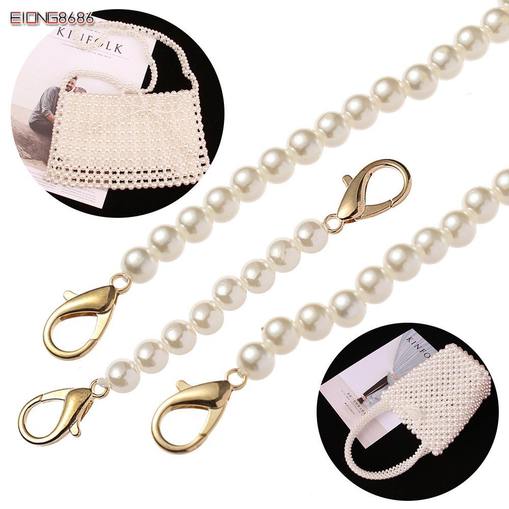 EIONG8686FT กระเป๋าถือจับเข็มขัดมุกกระเป๋าสะพายสายรัดแฟชั่น DIY กระเป๋าเงินเปลี่ยน