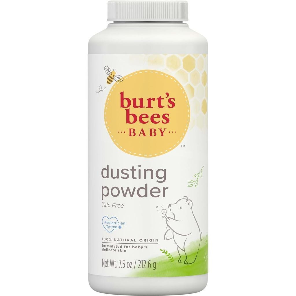 ใหม่ BurtsBeesBabyDustingPowder,100%OrigiN&BabyPowderTalc-Free,7.5oz.Bottle 94b