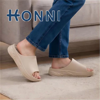 KONNI รองเท้าพื้นหยักยอดฮิต รองเท้าYeezy กันลื่นได้ดีเยี่ยม บางนุ่มใส่สบายเท้า EVA สไตล์แฟชั่น รองเท้าแตะพื้นหนาอีวา