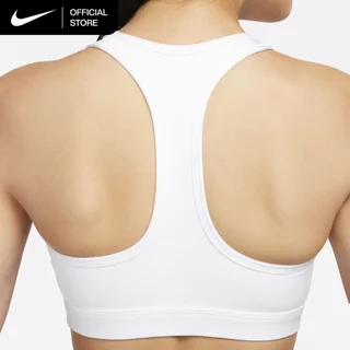 Nike Women's Swoosh Medium Support Padded Sports Bra - White [DX6822-100]