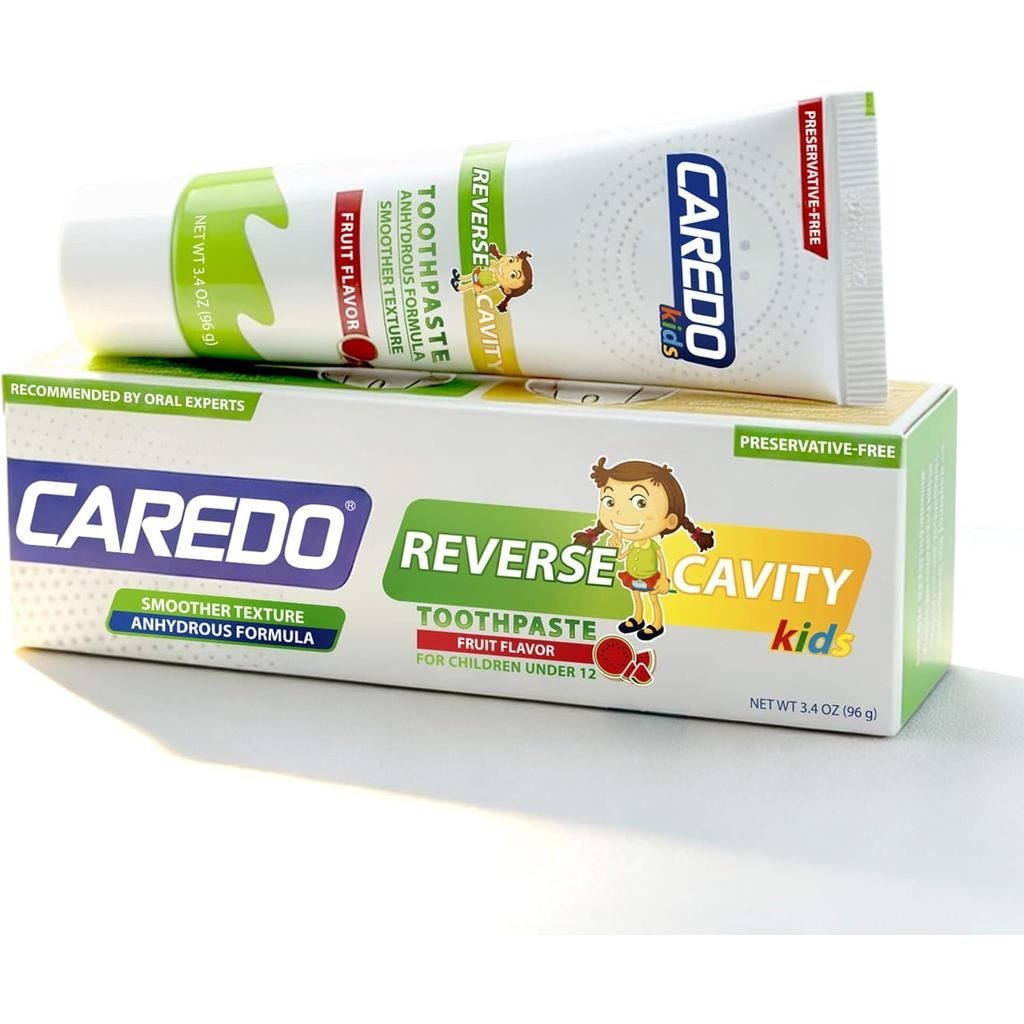 CAREDO Kids Cavity Repair Reversal Toothpaste – Hydroxyapatite Repair for Early Tooth Decay, Braces-