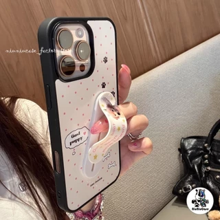 ที่วางพลาสเตอร์ลายดาวสีชมพูน่ารักบนพื้นขาว KT For iphone 17 16 15 14 13 12 11 pro max เคสไอโฟนสวยๆ กันกระแทก เคสป้องกัน