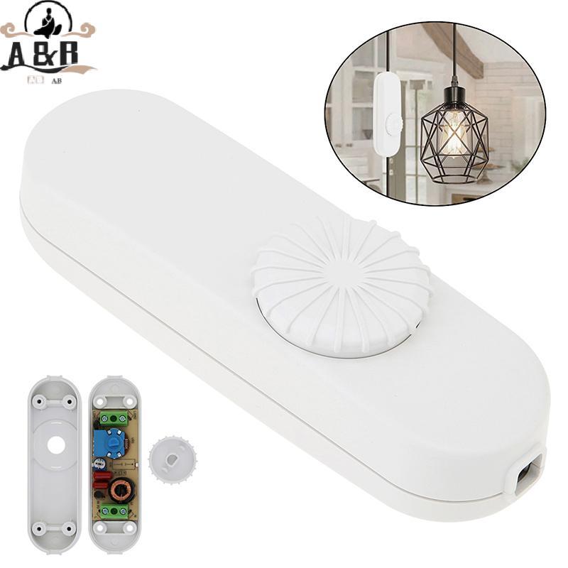 [A&B] EU LED Dimmer Switch 120 V/220 V Full Range Rotary Dimmer Switch สวิตช์โคมไฟอินไลน์สําหรับโคมไ