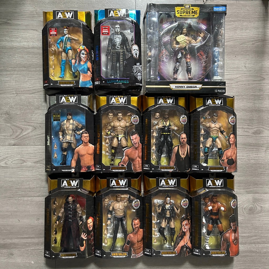 【พร้อมส่ง】โมเดลมวยปล้ํา AEW WWE figures Professional wrestler jointed articulated figure model ornam