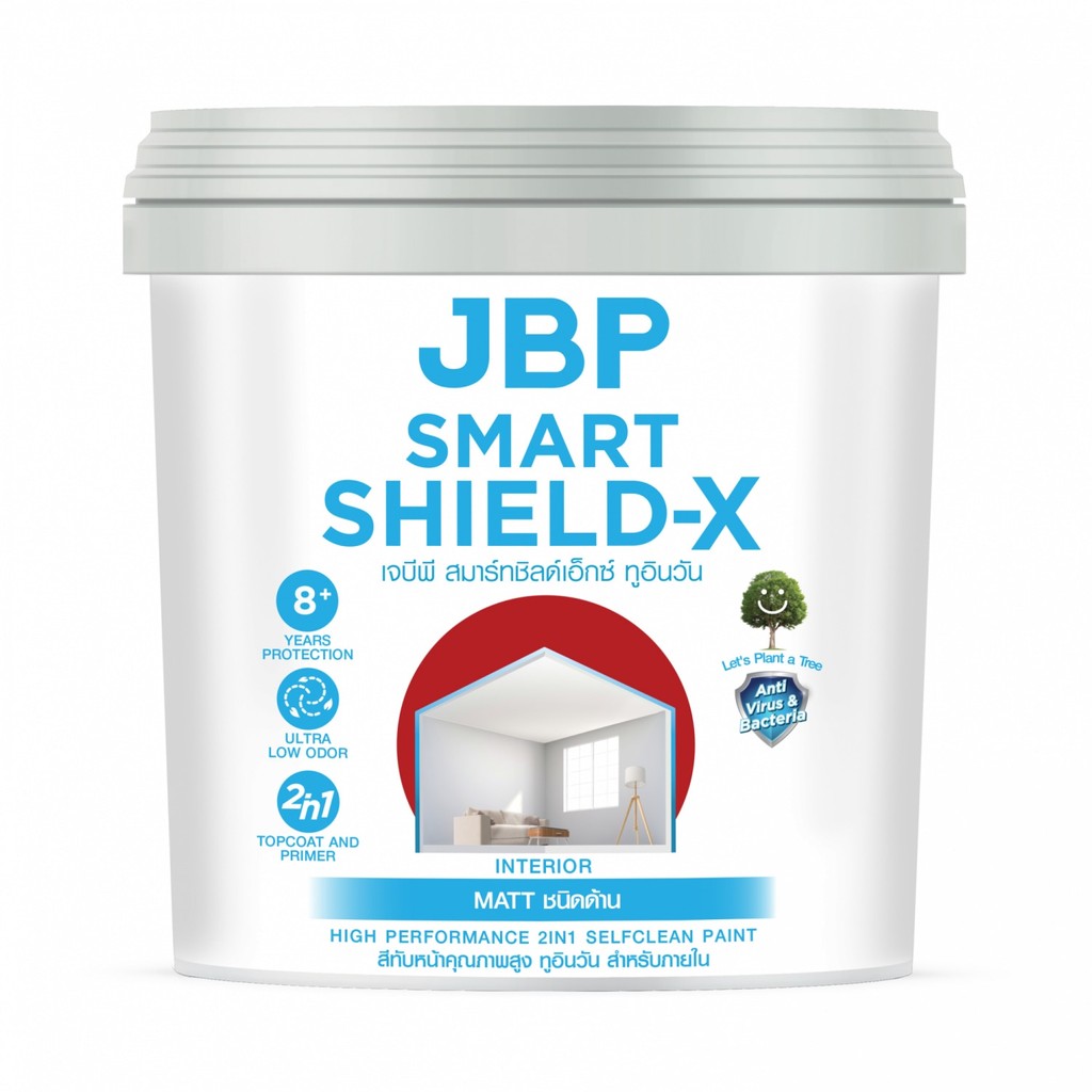 JBP สีน้ำภายใน Smart Shield X 2in1 ด้าน เบส A ขนาด 1 กล.
