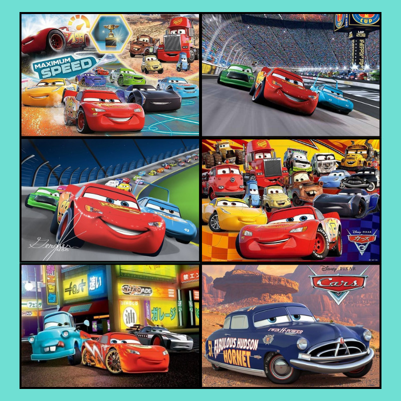 พร้อมส่ง 【Cars】จิ๊กซอว์ 300 ~ 1,000 ชิ้น jigsaw puzzle ของเล่น เพื่อการศึกษา ปริศนาการ์ตูน ไม้ 720