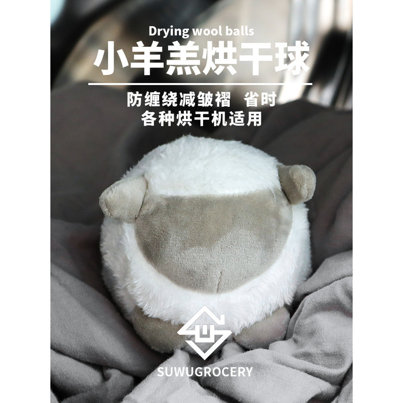 Lamb Drying Wool Ball Dryer Dedicated Wool Ball ในครัวเรือนกําจัดริ้วรอย Anti-Tangling 1 แพ็คลูกบอลซ