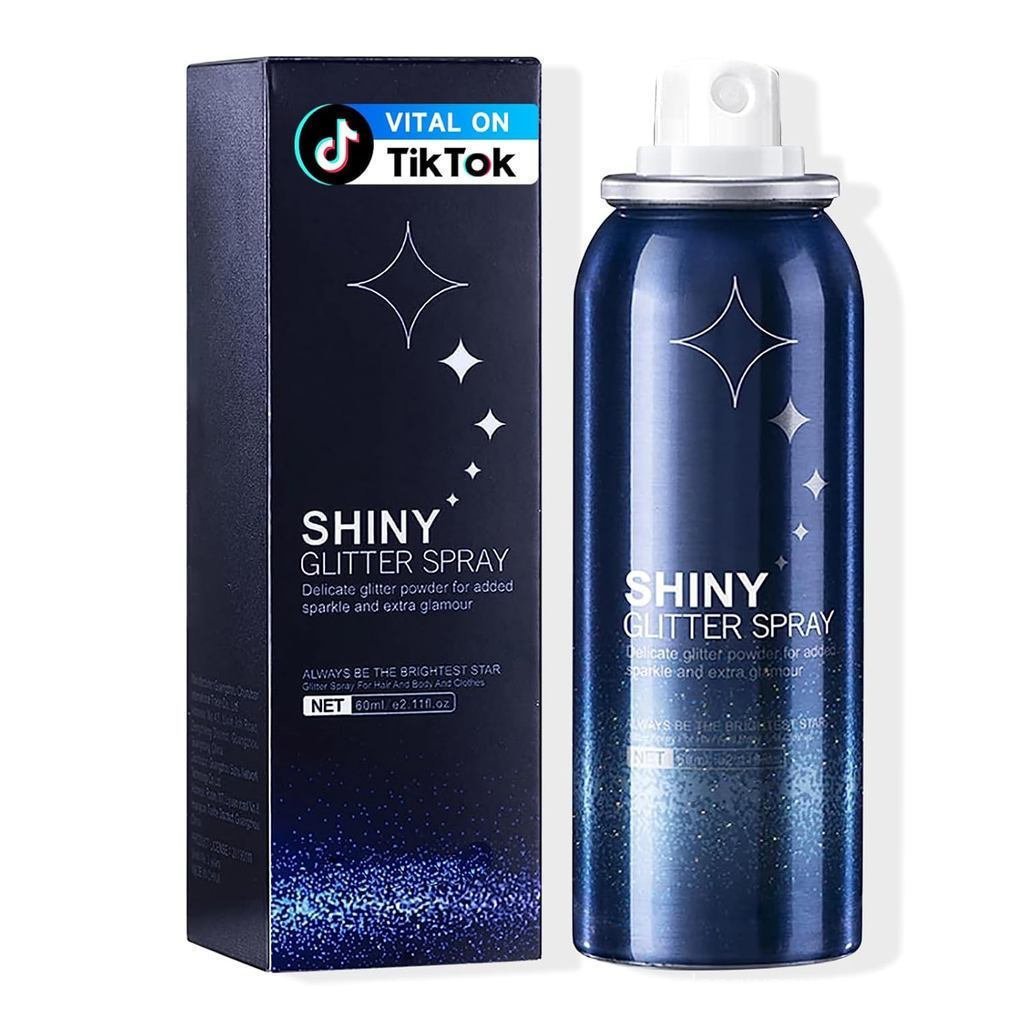 HANYWIL Body Glitter, Hair and Body Glitter Spray, Costume Hair Spray, Long-Lasting Glitter, เหมาะสํ