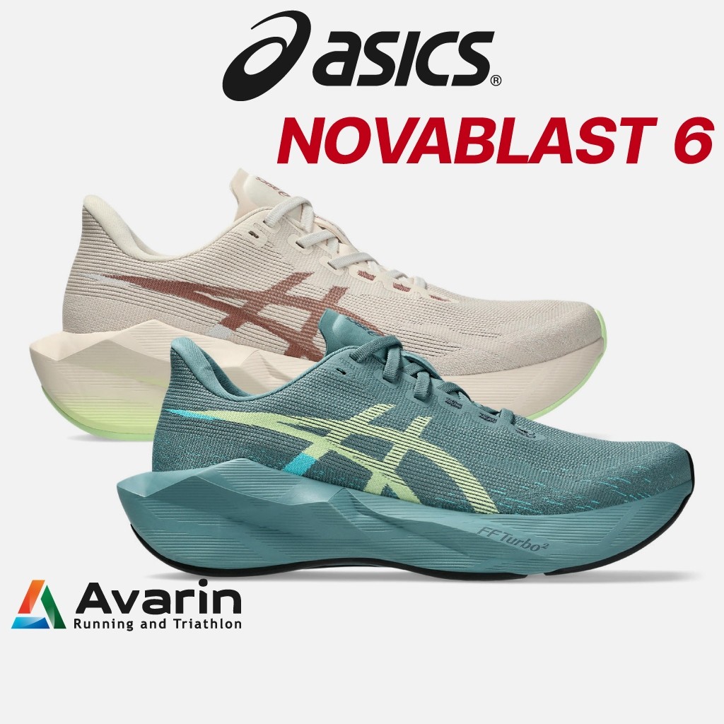 Asics Novablast 6 [Men/Women] (ฟรี โปรแกรมซ้อม) รองเท้าวิ่งถนน นุ่มเด้ง น้ำหนักเบา แรงส่งดี ยึดเกาะมั่นใจ