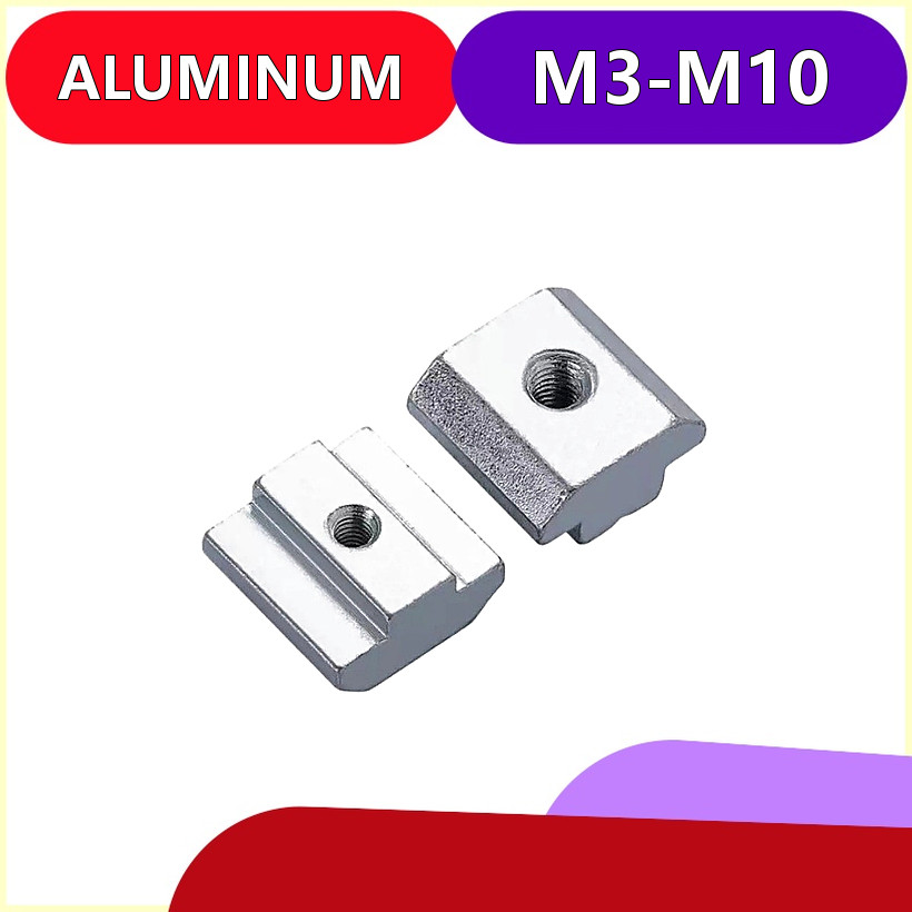 T-Slot Nuts M3-M10 Nickel/Carbon/Galvanized สําหรับกรอบอลูมิเนียมอุตสาหกรรม 2.แอลเอ็มเอฟ