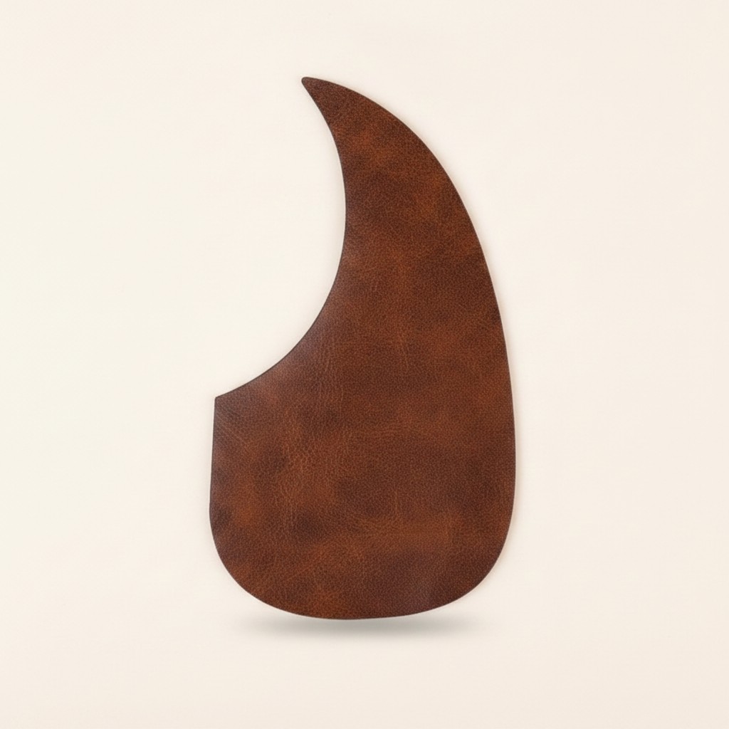 Leather Pickguard Easy การติดตั้ง Acoustic Guitar Pickguard พร้อมกาว Backing Acoustic Guitar Scratch