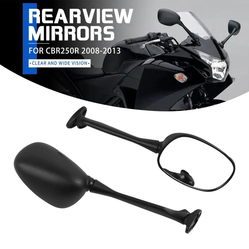 Kกระจกมองหลังรถจักรยานยนต์อุปกรณ์เสริมกระจกมองหลัง CBR250R สำหรับ HONDA CBR 250R CBR 250 R 2008-2013