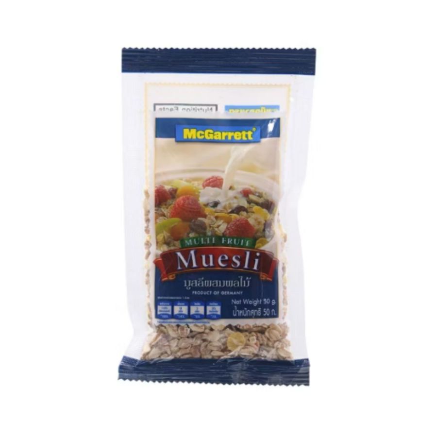 แม็กกาแรต มูสลีผสมผลไม้ McGarrett Multi Fruit Muesli 50g.