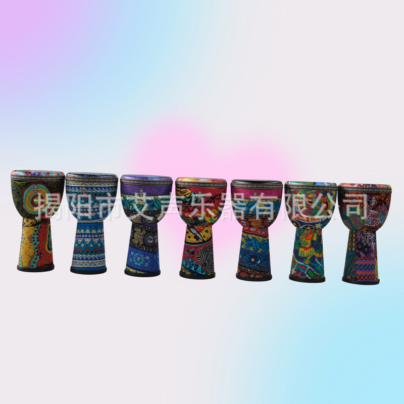 กลอง Lijiang นิ้วเด็กอนุบาลเริ่มต้น Tambourine นิ้วเล่นกลองยูนนาน