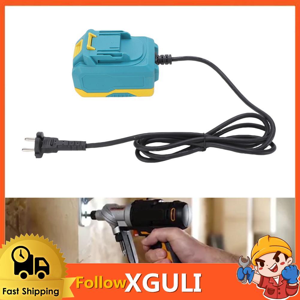 Xguli Xguli AC 220V to DC 20V Power Converter Fit สำหรับ Makita Li Ion แบตเตอรี่ไฟฟ้าไร้สายอะแดปเตอร์เครื่องมืออัจฉริยะปกป้องไม่ลื่น