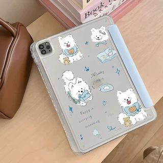 เคสไอแพด เคส iPad พับ Y มีที่ใส่ปากกา ลายน้องหมาสีฟ้า Gen11 Gen10 Gen9/8/7 Air11 Air4/5 Air6/7/8 Pro11 กันกระแทกดีเยี่ยม