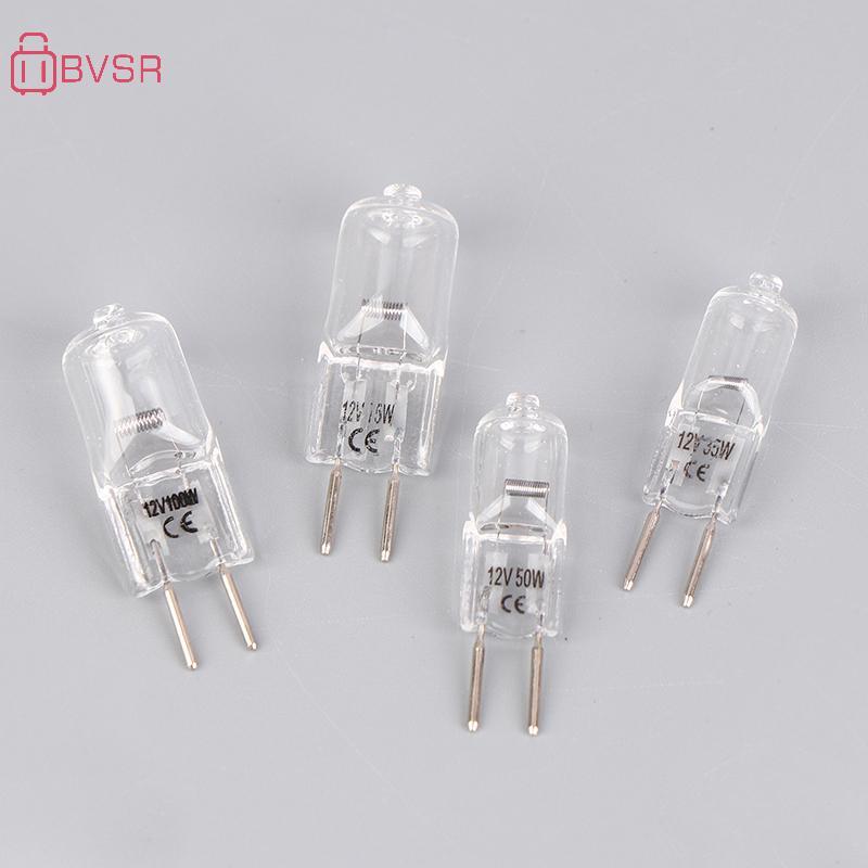 BVSR 1 PC G6.35 12V 20W 35W 50W 70W 100W หลอดไฟทํางานหลอดไฟ G6.35 โคมไฟ Aroma G6.35 กล้องจุลทรรศน์เค
