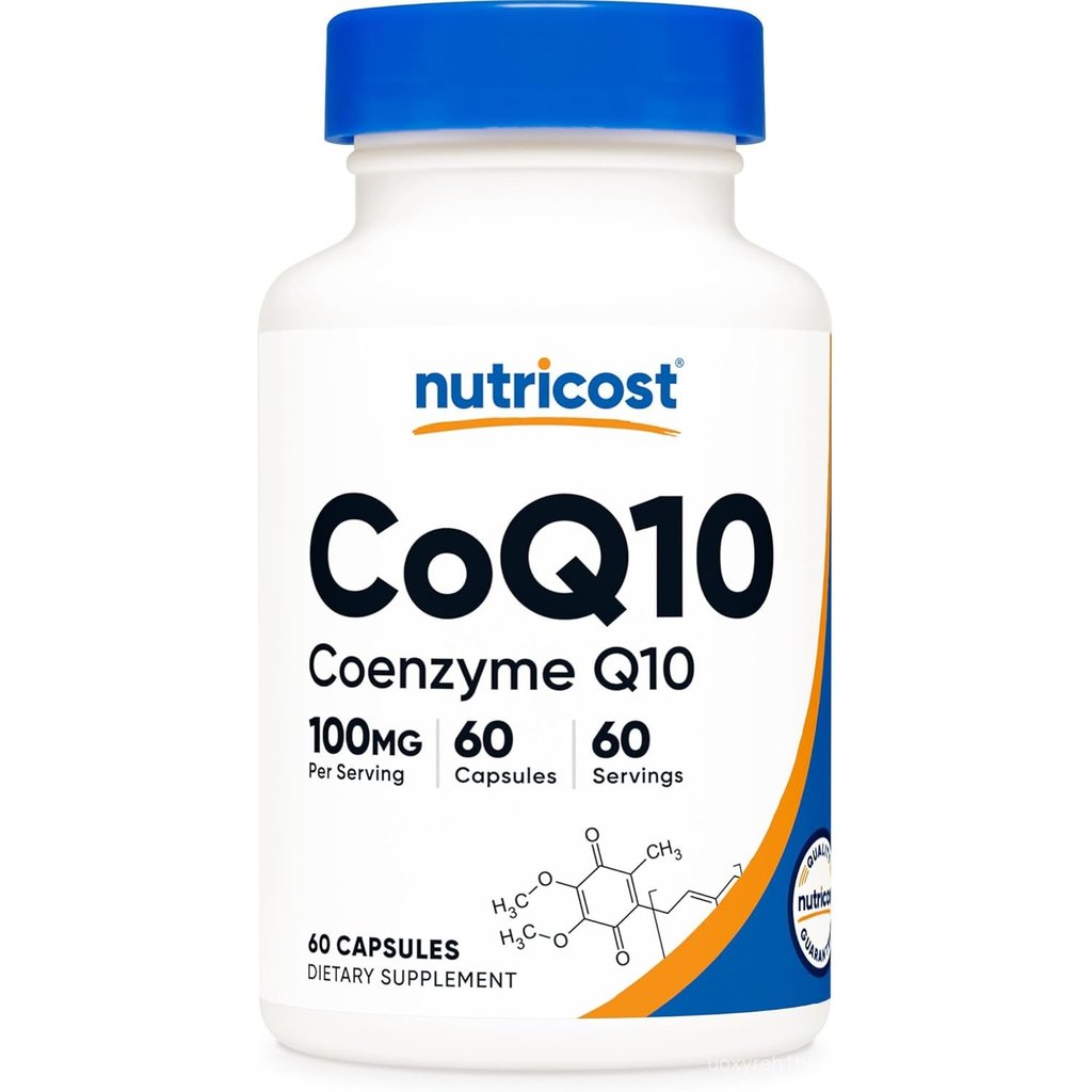 Nutricost CoQ10 100mg, 60 Vegetarian Capsules, 60 Servings - Coenzyme Q10