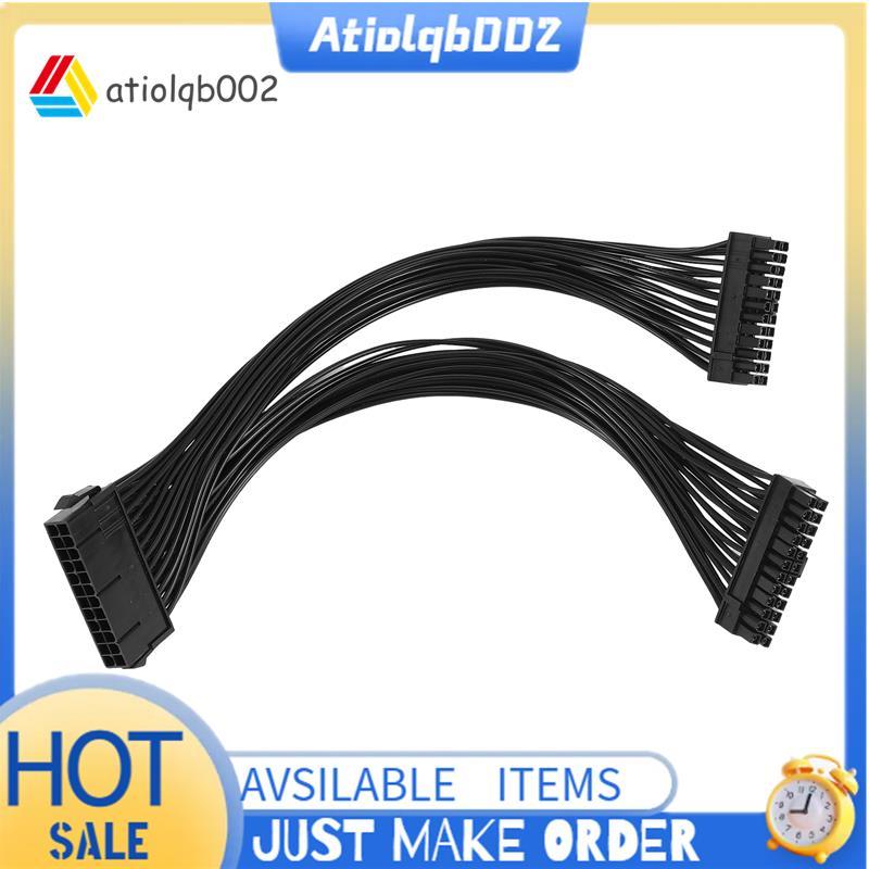 Dual PSU Power Supply 24-Pin ATX เมนบอร์ด Splitter Cable,24Pin(20+4) สําหรับ ATX เมนบอร์ดสายต่อ