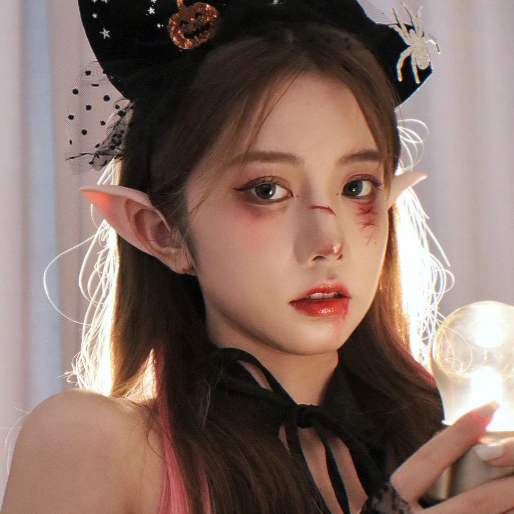 เทศกาลศักดิ์สิทธิ์สําหรับเด็ก Fun Latex Elf Ears cos Props Party Phantom City Pointed Ears 26.. 29 1