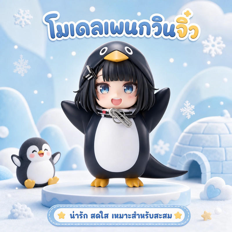 GUGUGAGA Little Penguin ตุ๊กตาเพนกวิน ของเล่นเด็ก ของขวัญวันเกิด