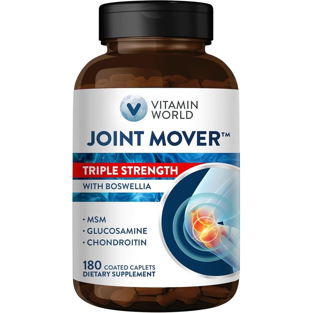 World Triple Strength Joint Mover Glucosamine Chondroitin with M Joint port Collagen & Boswellia Ser