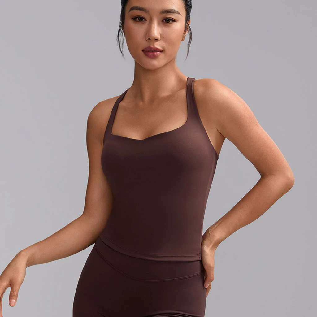 【LASYYOGA】Sports Bra แฟชั่น U-Neck ทรง H สำหรับโยคะและเต้นรำ ออกแบบเพื่อความสวยงามและลดขนาด