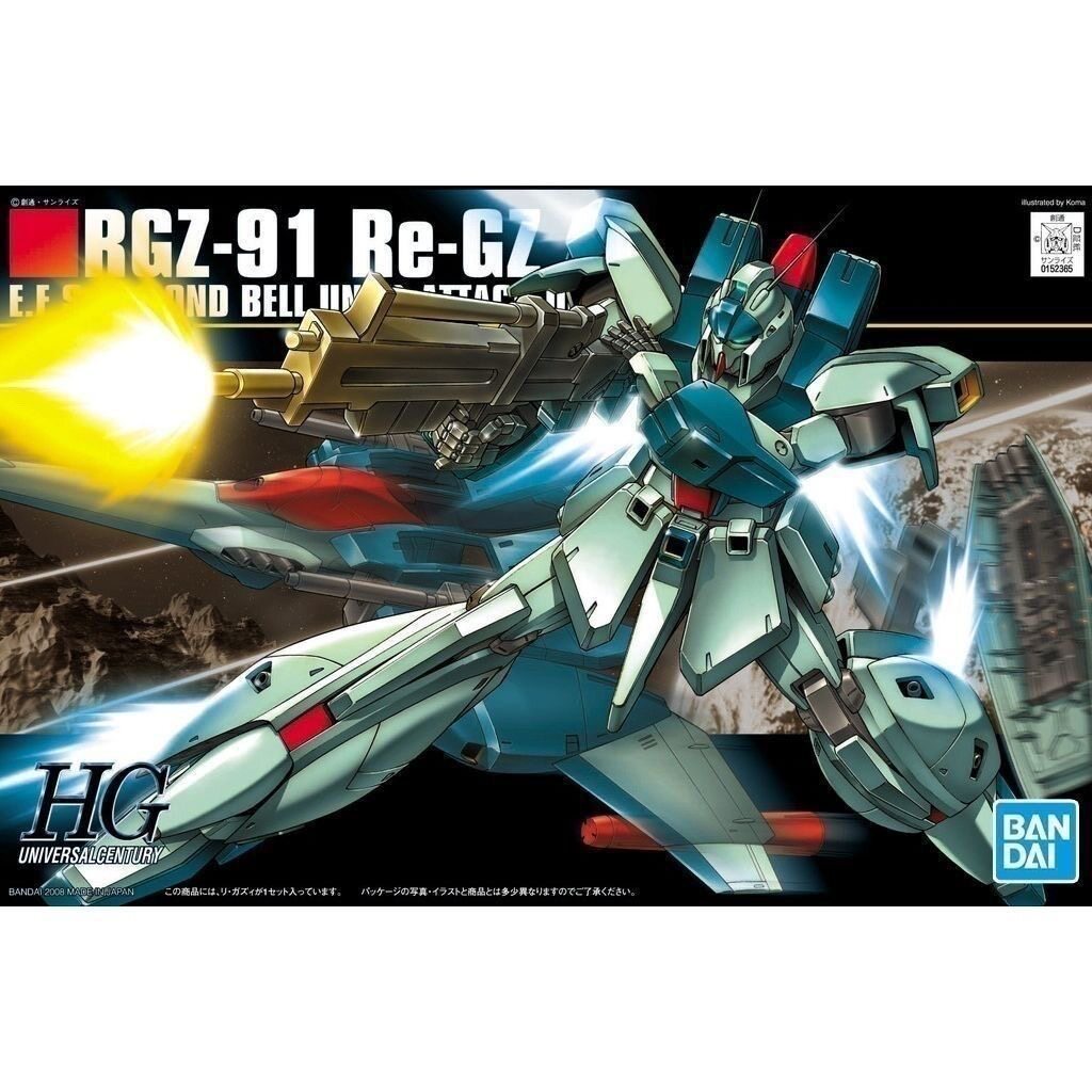 GUNDAM HG HGUC 085 1/144 RGZ RGZ-91 อะนิเมะสินค้าของสะสมประกอบของขวัญ