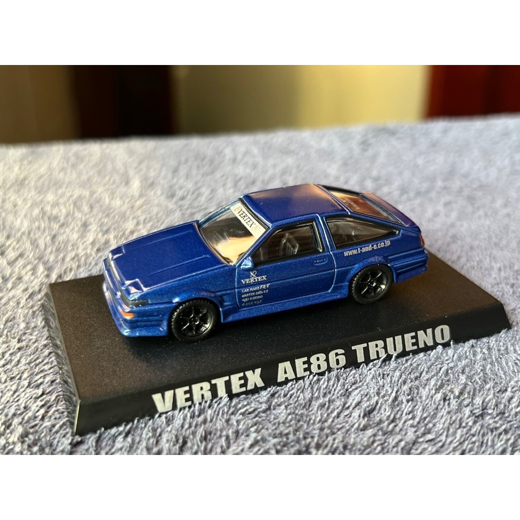 Qingdao Club Drift Paradise Toyota AE86 Trueno Vertex ดัดแปลงโลหะสีฟ้า 1/64 ไม่มีกล่องการ์ด