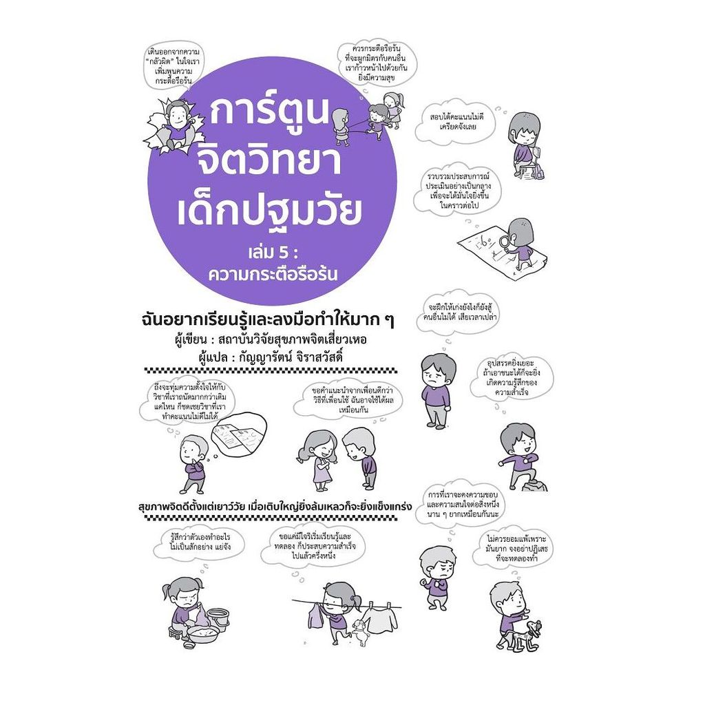 นายอินทร์ หนังสือ การ์ตูนจิตวิทยาเด็ก เล่ม 5 ความกระตือรือร้น (ปกใหม่)