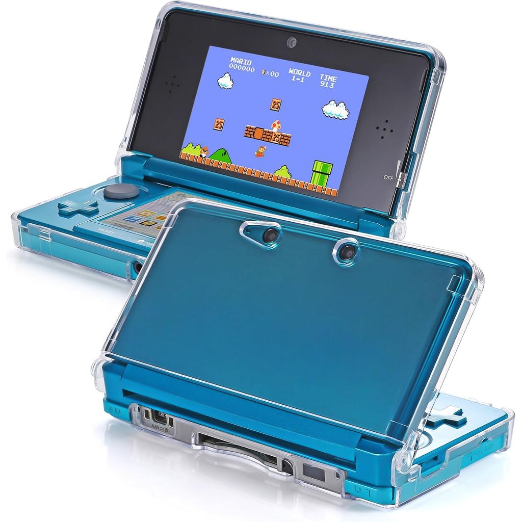 3DS Case - VSEER Ultra Clear Crystal Transparent Hard Shell Protective Case Cover Skin สําหรับ Ninte