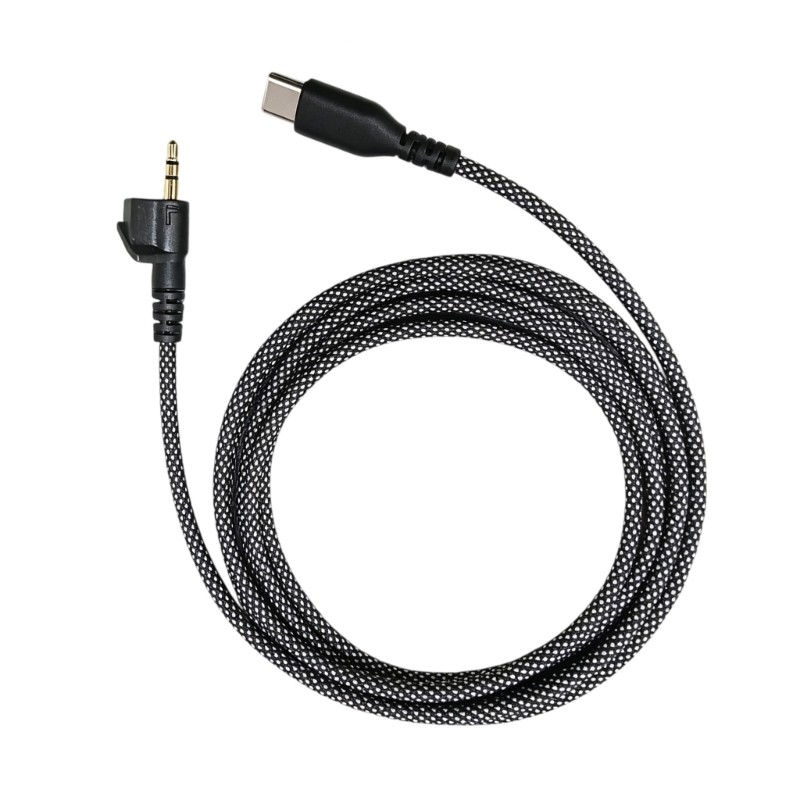 สายเปลี่ยน USB C พร้อมปลั๊ก 5 มม. 2 อันสําหรับ AE2 AE2I AE2W สําหรับการฟัง