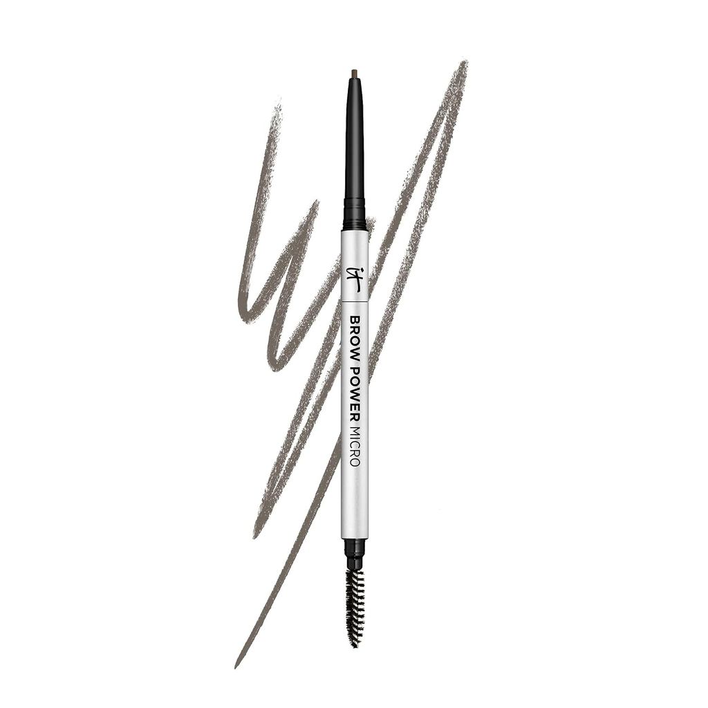 IT Cosmetics Brow Power Micro, Universal Taupe - ดินสอเขียนคิ้วอเนกประสงค์ - มีมี่ลุคผมจริง - สูตร B