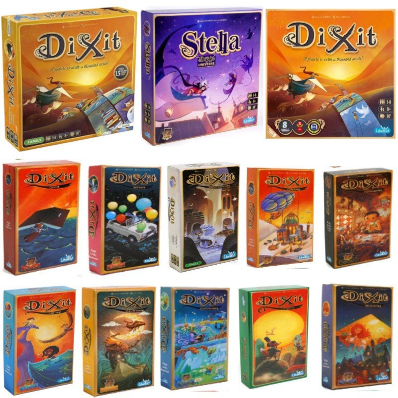 เกมกระดานภาษาอังกฤษ Dixit stella universe Only Words Party Strategy 10 การ์ดขยายเกมกระดาน
