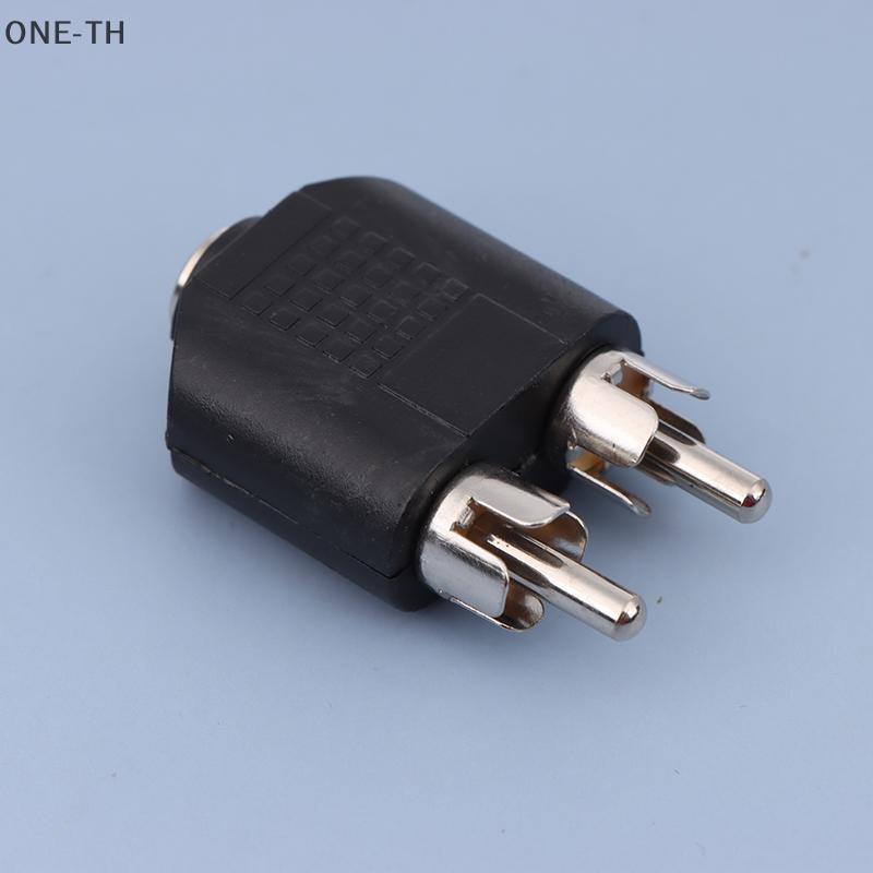 ONE-TH 1 PC 3.5 มม.สเตอริโอ Ja หญิง 2 RCA ชาย 3.5 มม.ชาย 2RCA หญิง 3.5 มม.หญิง 2RCA หญิงปลั๊กอะแดปเต