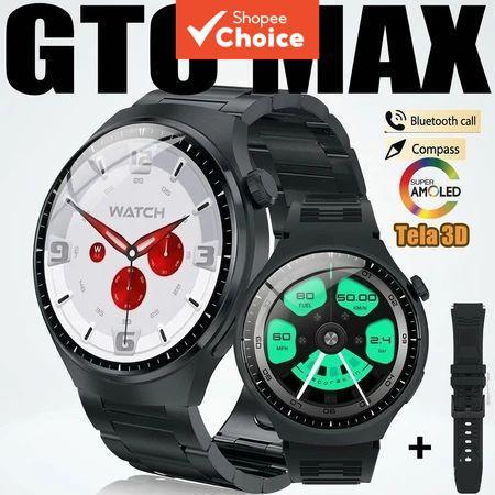 TechLife Smart Watch Gt6 Max Multi Sport Watch 3D Amoled หน้าจอ Hd Health Monitor สําหรับผู้ชาย